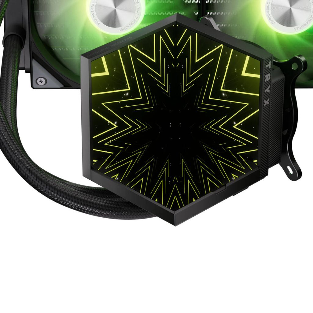 TRYX STAGE ARGB 360 AiO Water Cooling, Dual IPS Display - 360mm, Black