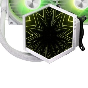 TRYX STAGE ARGB 360 AiO Water Cooling, Dual IPS Display - 360mm, White