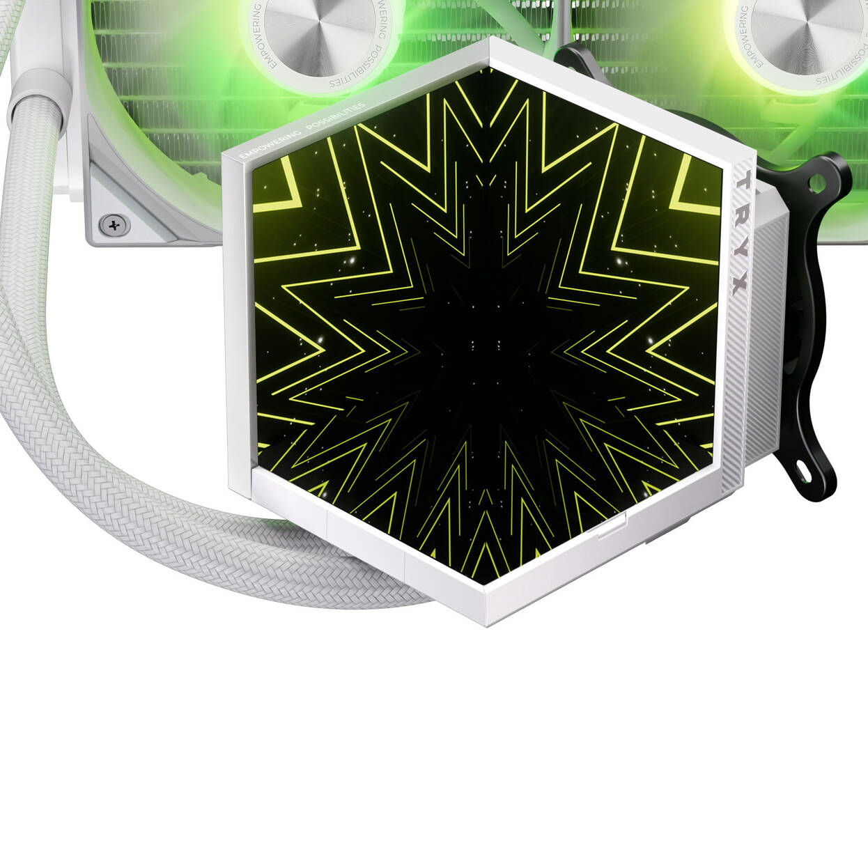 TRYX STAGE ARGB 360 AiO Water Cooling, Dual IPS Display - 360mm, White