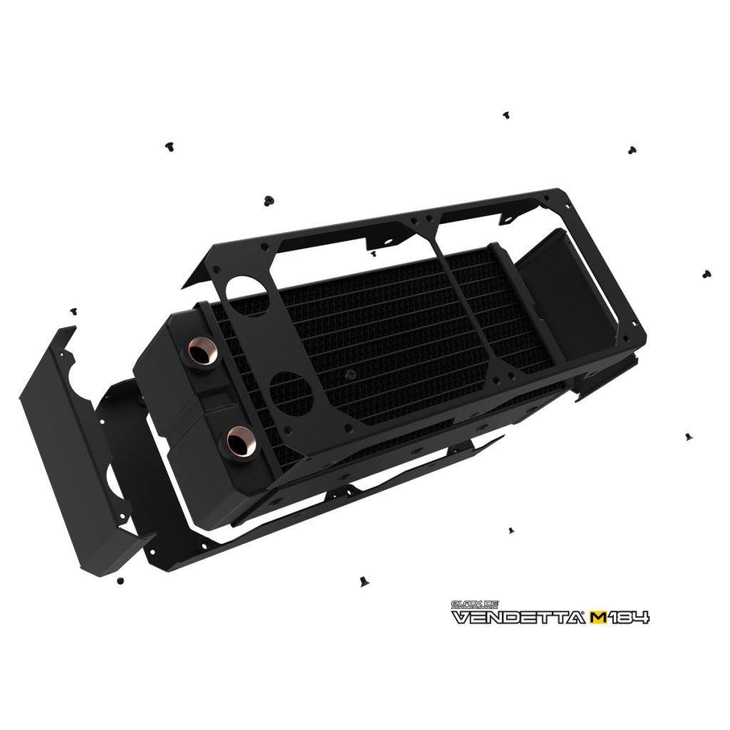 Black Ice Vendetta XM184 Radiator - Omega Black