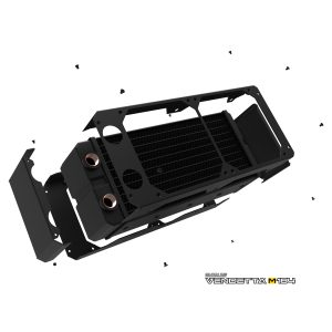 Black Ice Vendetta XM184 Radiator - Omega Black