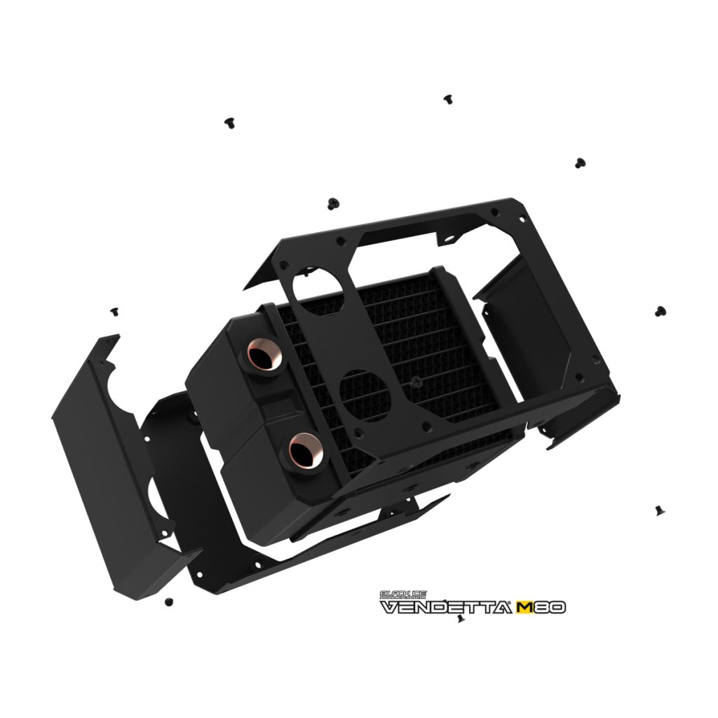 Black Ice Vendetta XM80 Radiator - Omega Black