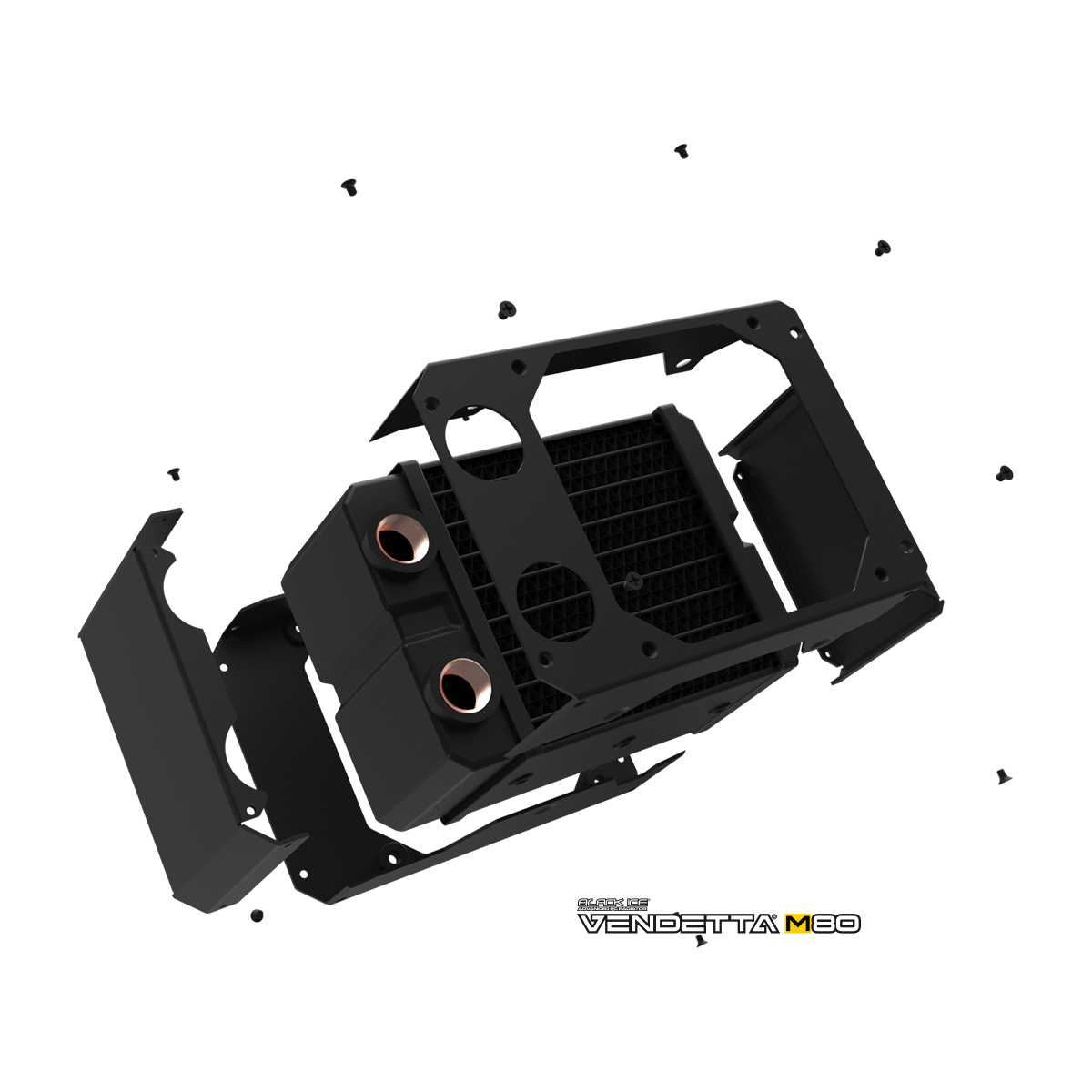 Black Ice Vendetta XM80 Radiator - Omega Black