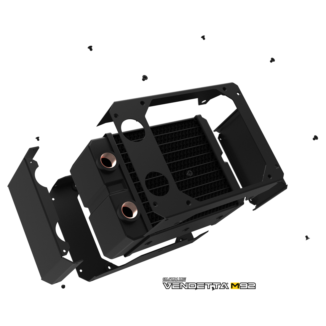 Black Ice Vendetta XM92 Radiator - Omega Black