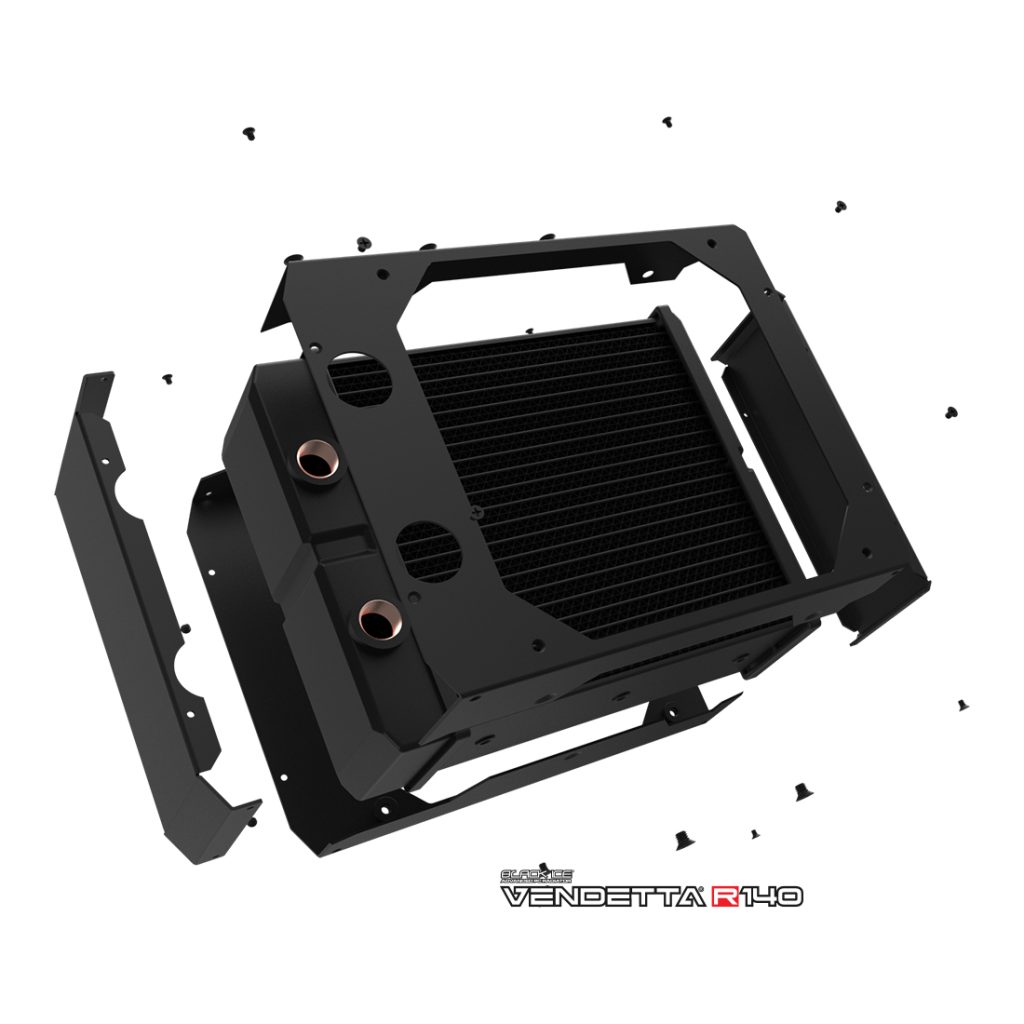 Black Ice Vendetta R140 Radiator - Omega Black