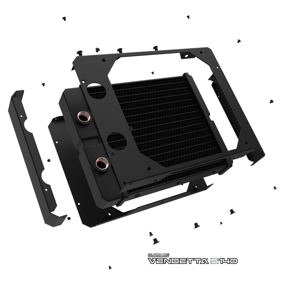 Black Ice Vendetta S140 Radiator - Omega Black