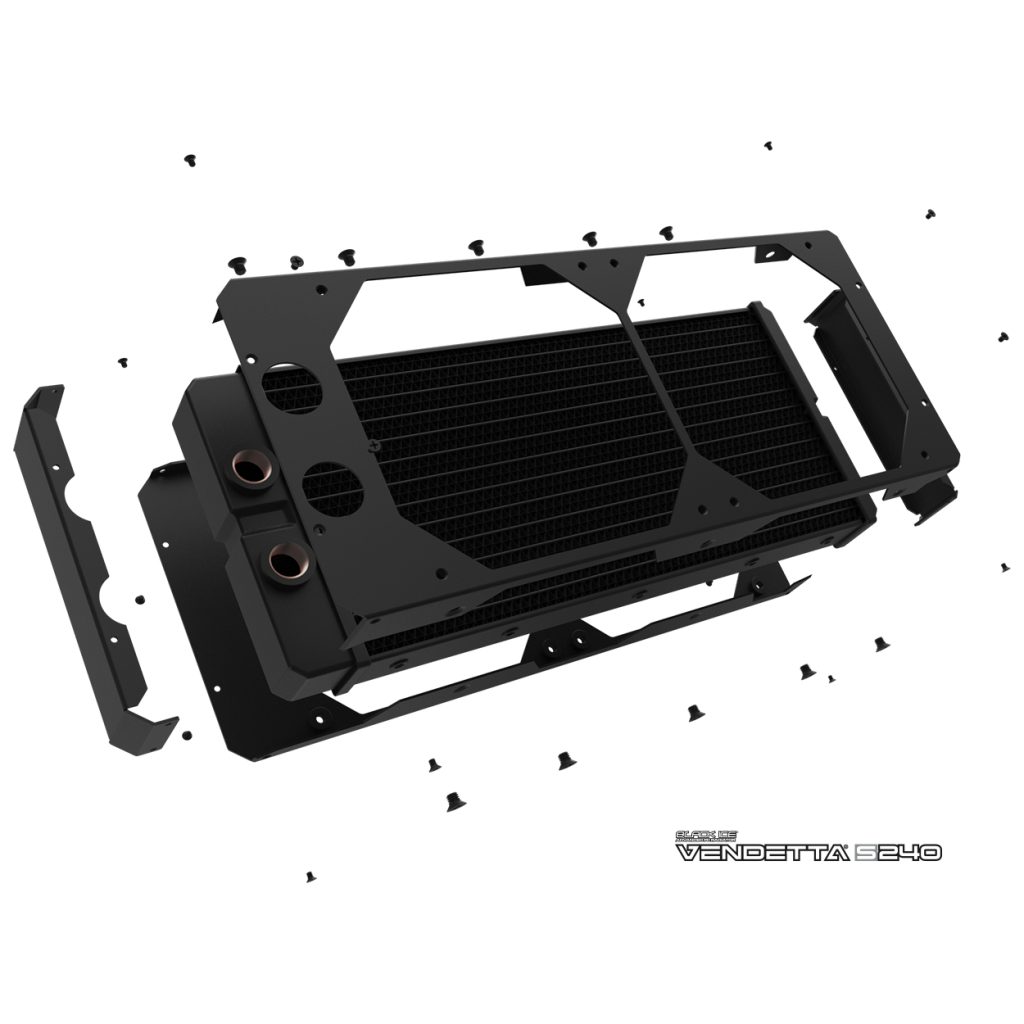 Black Ice Vendetta S360 Radiator - Omega Black