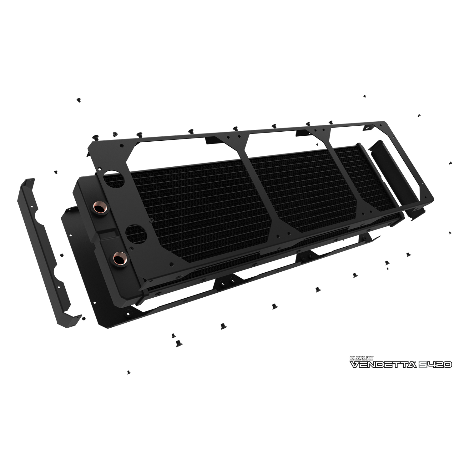 Black Ice Vendetta S420 Radiator - Omega Black