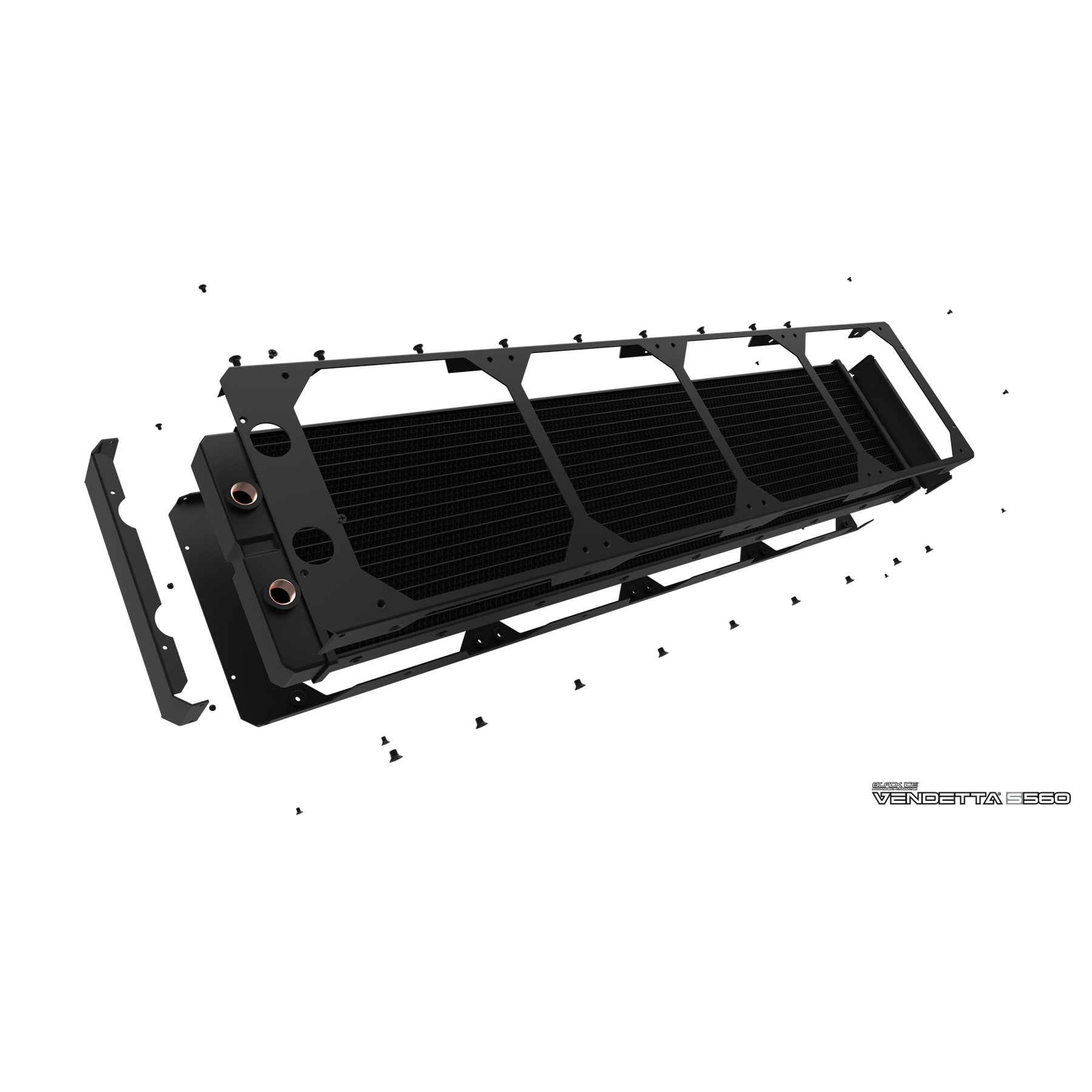 Black Ice Vendetta S560 Radiator - Omega Black