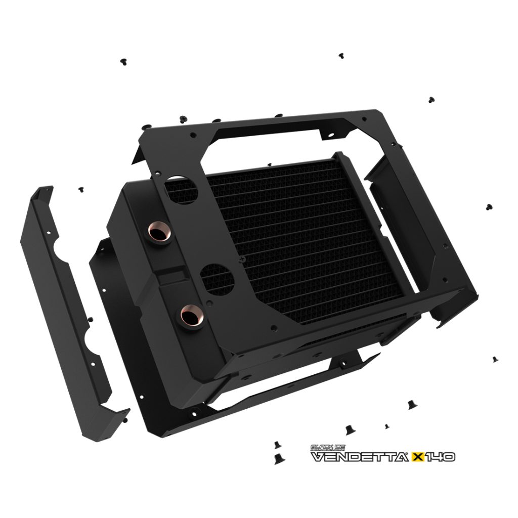 Black Ice Vendetta X140 Radiator - Omega Black