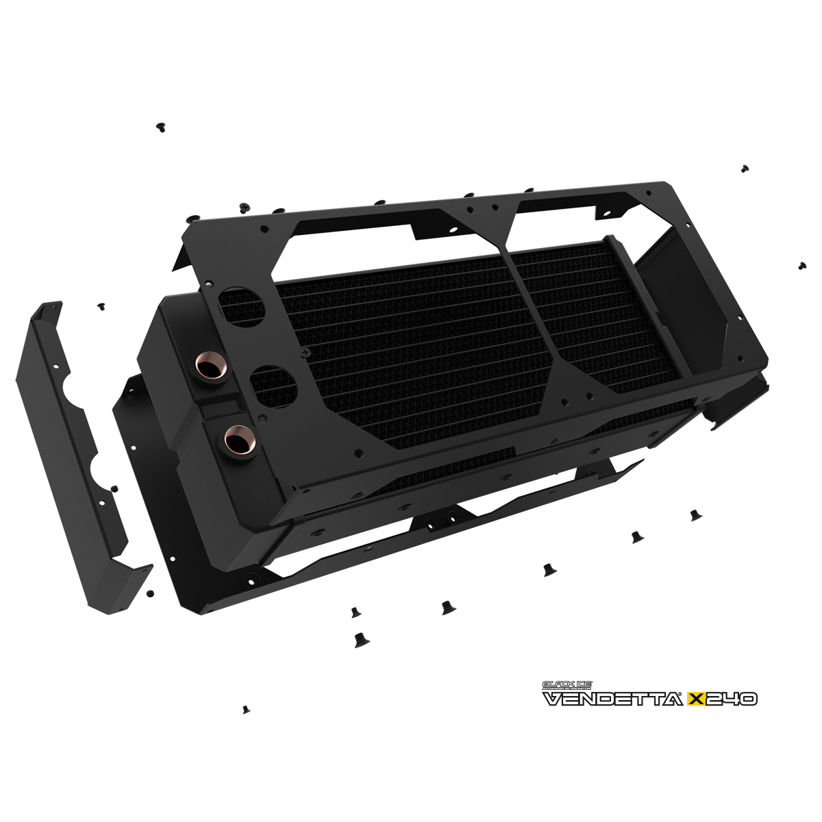 Black Ice Vendetta X240 Radiator - Omega Black