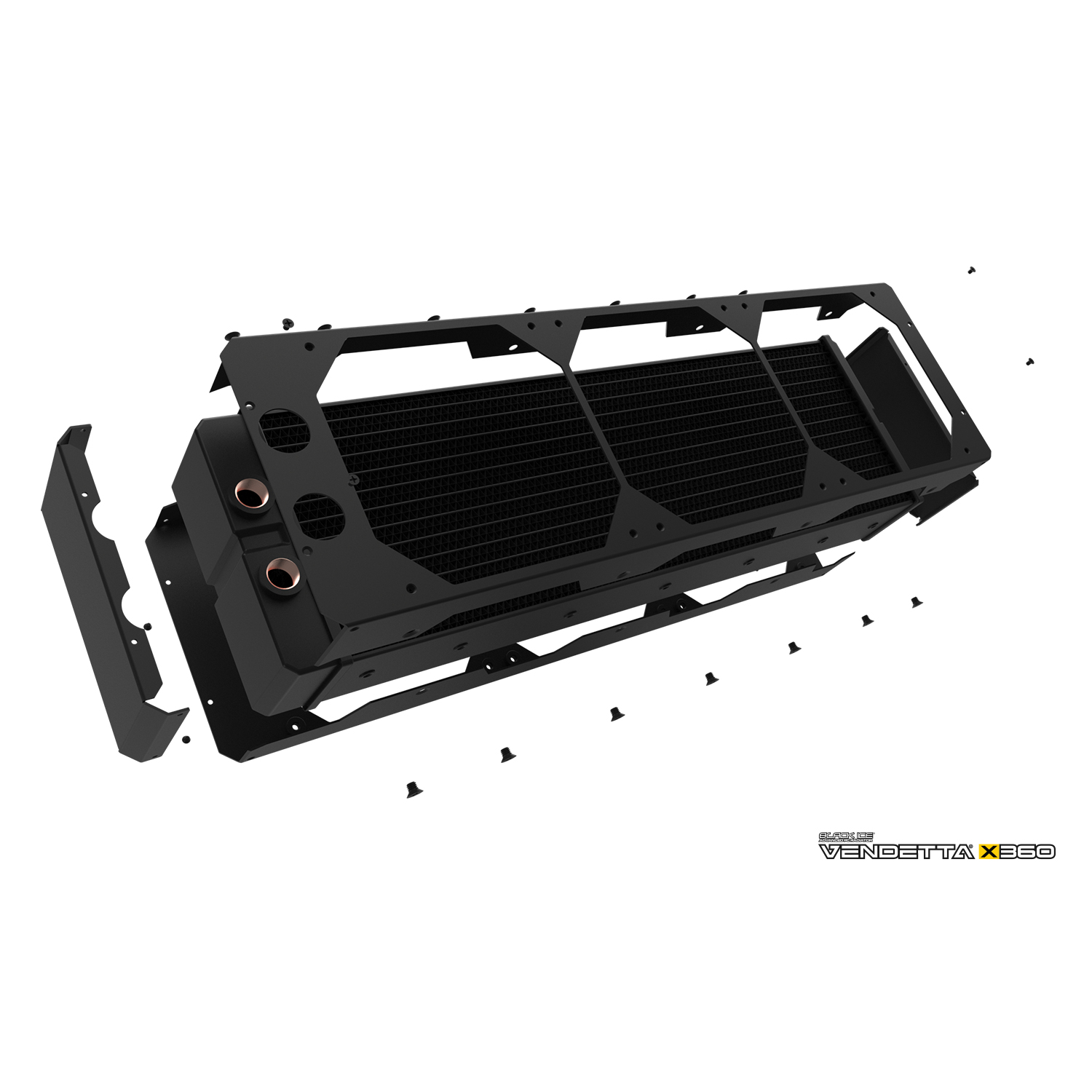 Black Ice Vendetta X360 Radiator - Omega Black