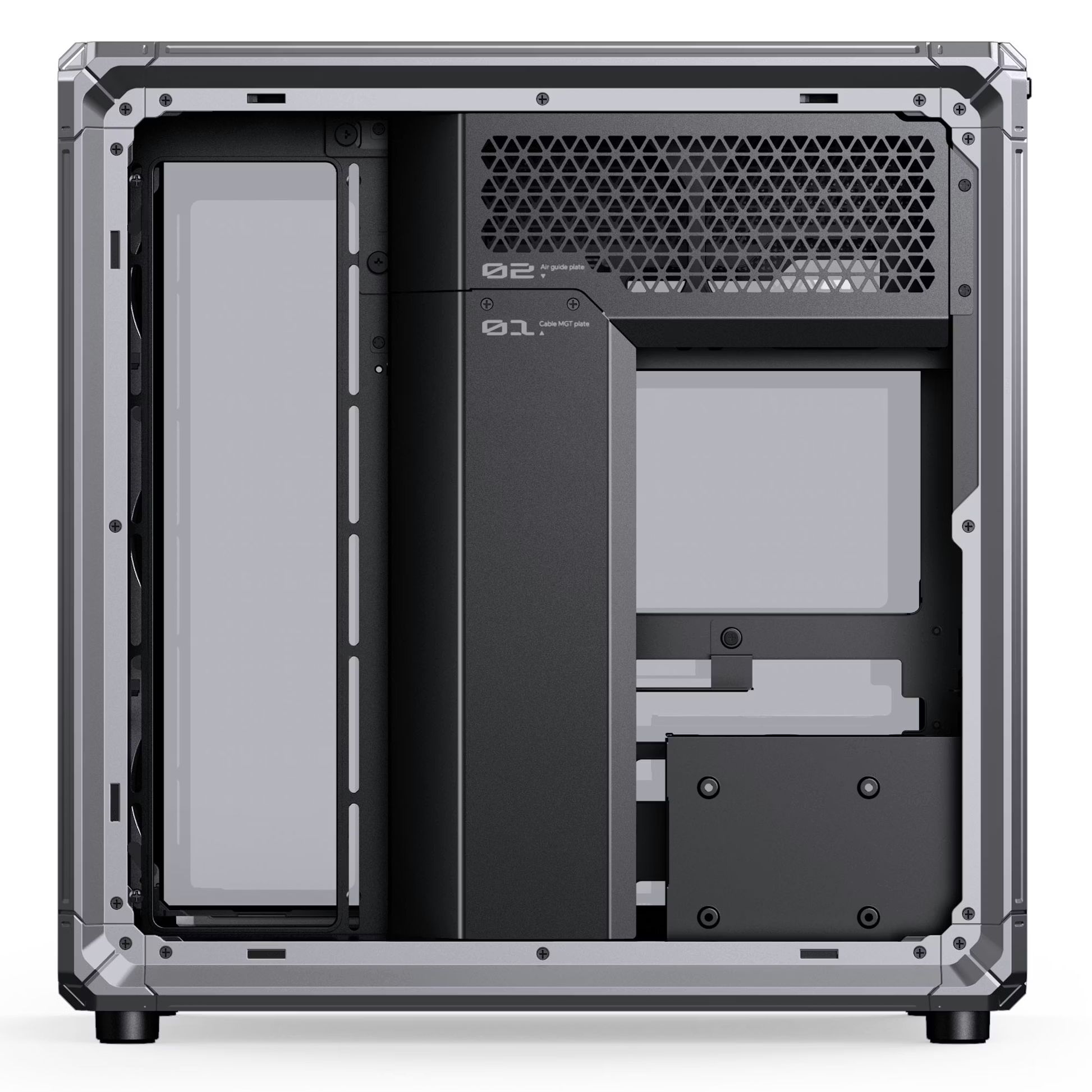 Jonsbo X400 PC Case, Midi-Tower, ATX, Tempered Glass - Grey