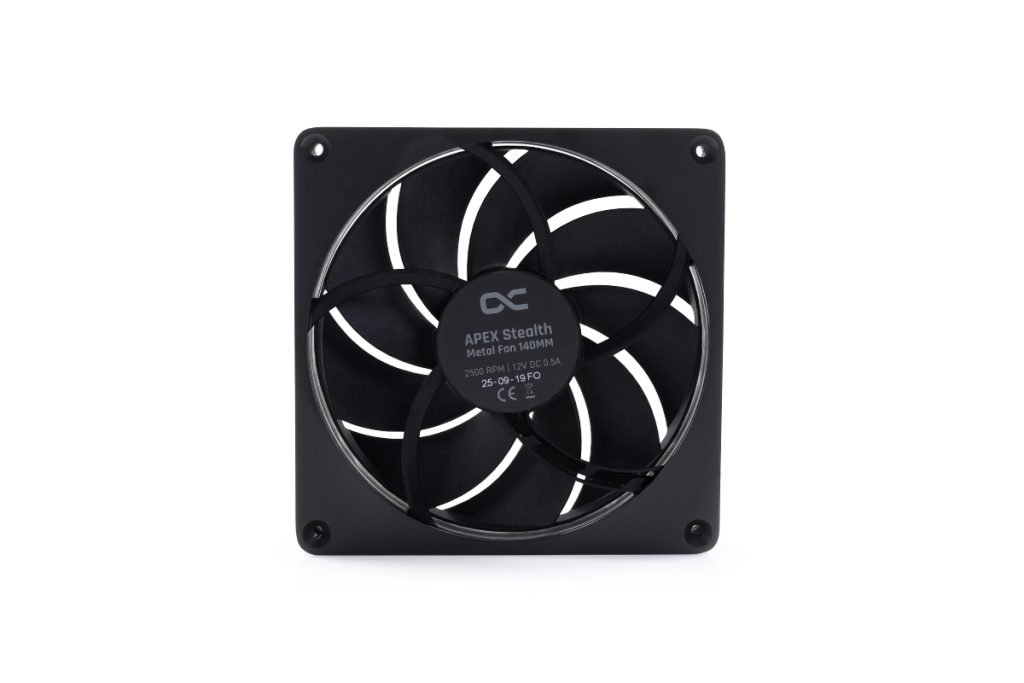 Alphacool Apex Stealth Metal Fan 2500rpm Black (140mm)