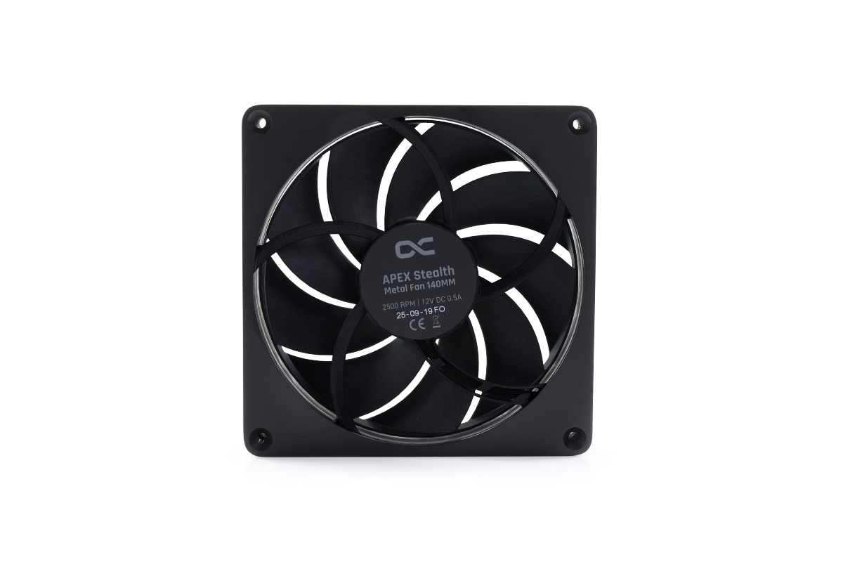 Alphacool Apex Stealth Metal Fan 2500rpm Black (140mm)