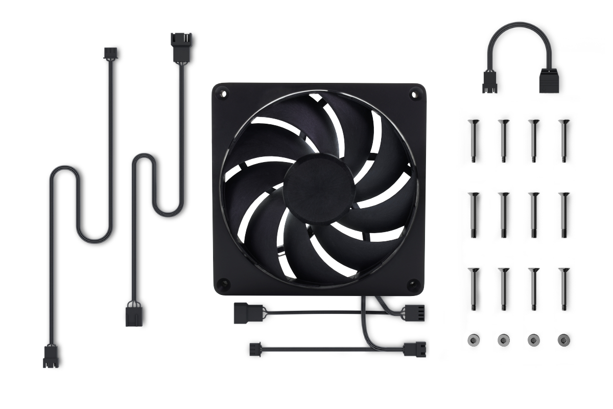 Alphacool Apex Stealth Metal Fan 2500rpm Black (140mm)