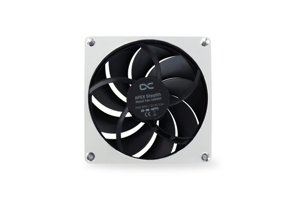 Alphacool Apex Stealth Metal Fan 2500rpm Chrome (140mm)