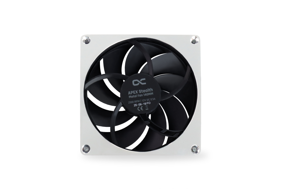 Alphacool Apex Stealth Metal Fan 2500rpm Chrome (140mm)