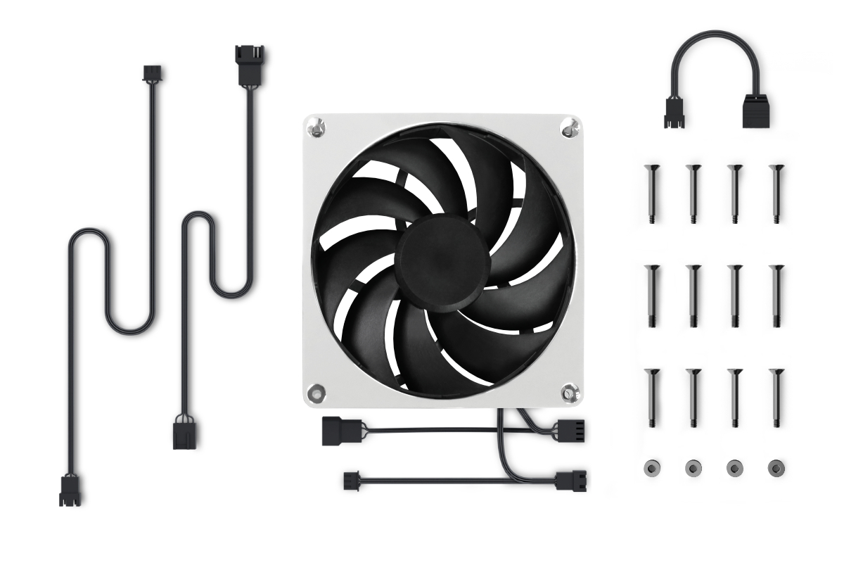 Alphacool Apex Stealth Metal Fan 2500rpm Chrome (140mm)