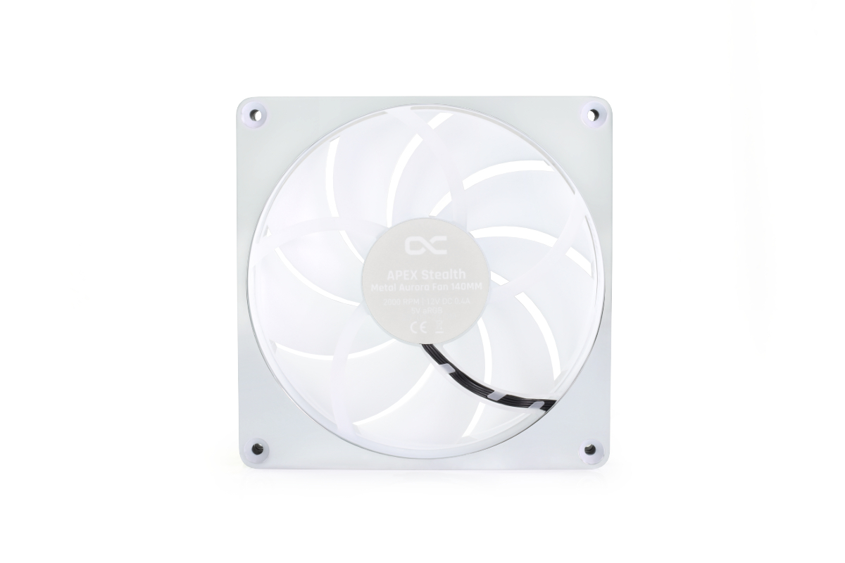 Alphacool Apex Stealth Metall Aurora Fan 2000rpm Chrome (140x140x25mm)
