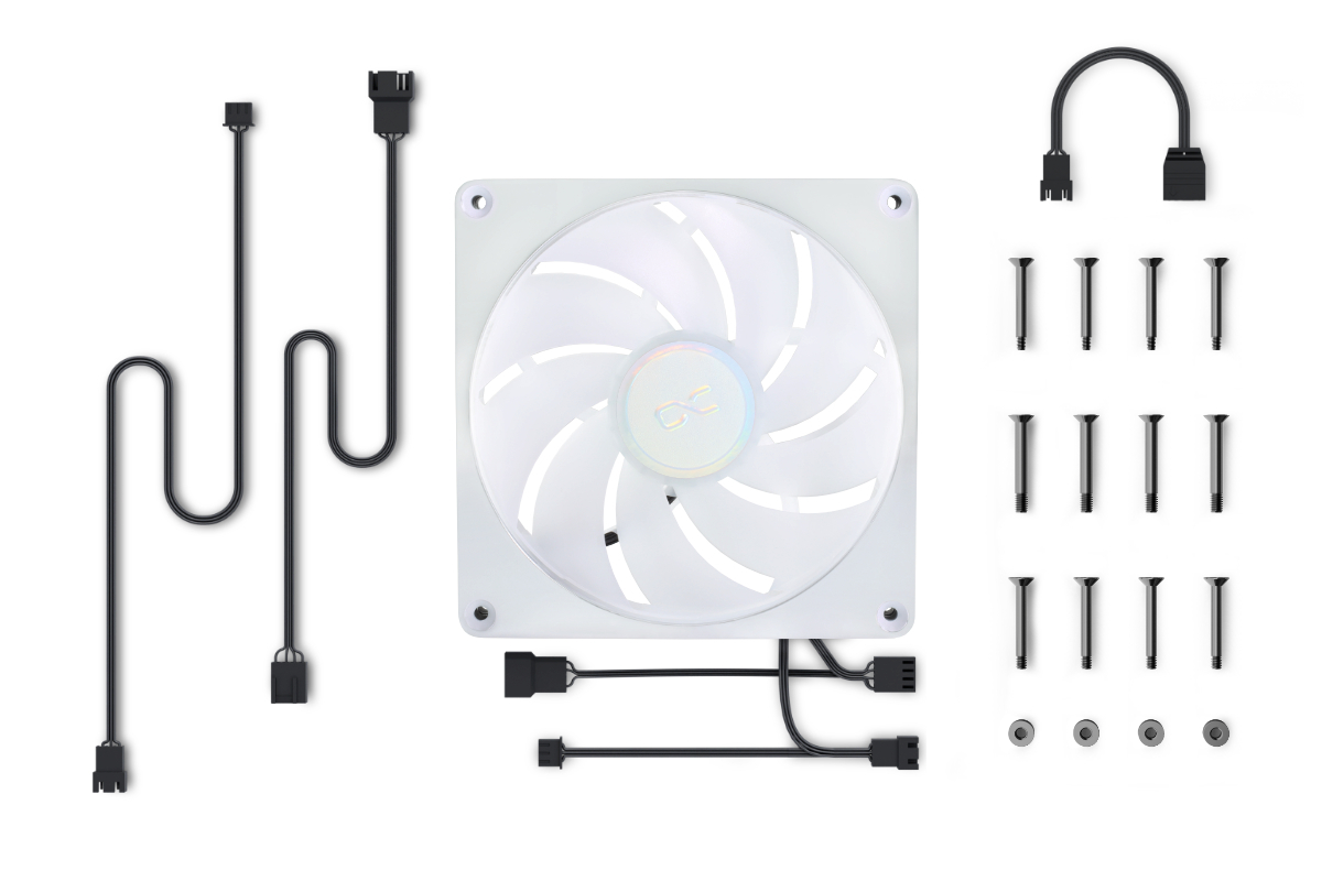 Alphacool Apex Stealth Metall Aurora Fan 2000rpm Chrome (140x140x25mm)