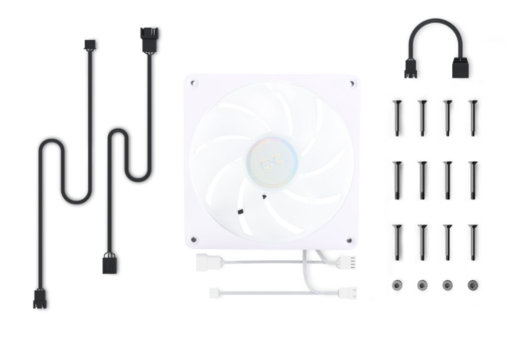 Alphacool Apex Stealth Metall Aurora 2000rpm Fan White (140x140x25mm)