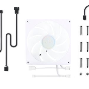 Alphacool Apex Stealth Metall Aurora 2000rpm Fan White (140x140x25mm)
