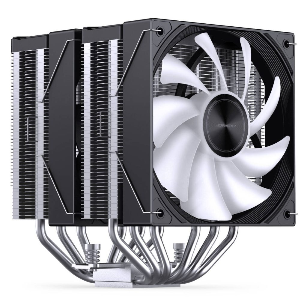 Jonsbo CA80 CPU Cooler, Dual-Tower, 2 x 120mm, PWM, RGB - black