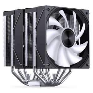 Jonsbo CA80 CPU Cooler, Dual-Tower, 2 x 120mm, PWM, RGB - black