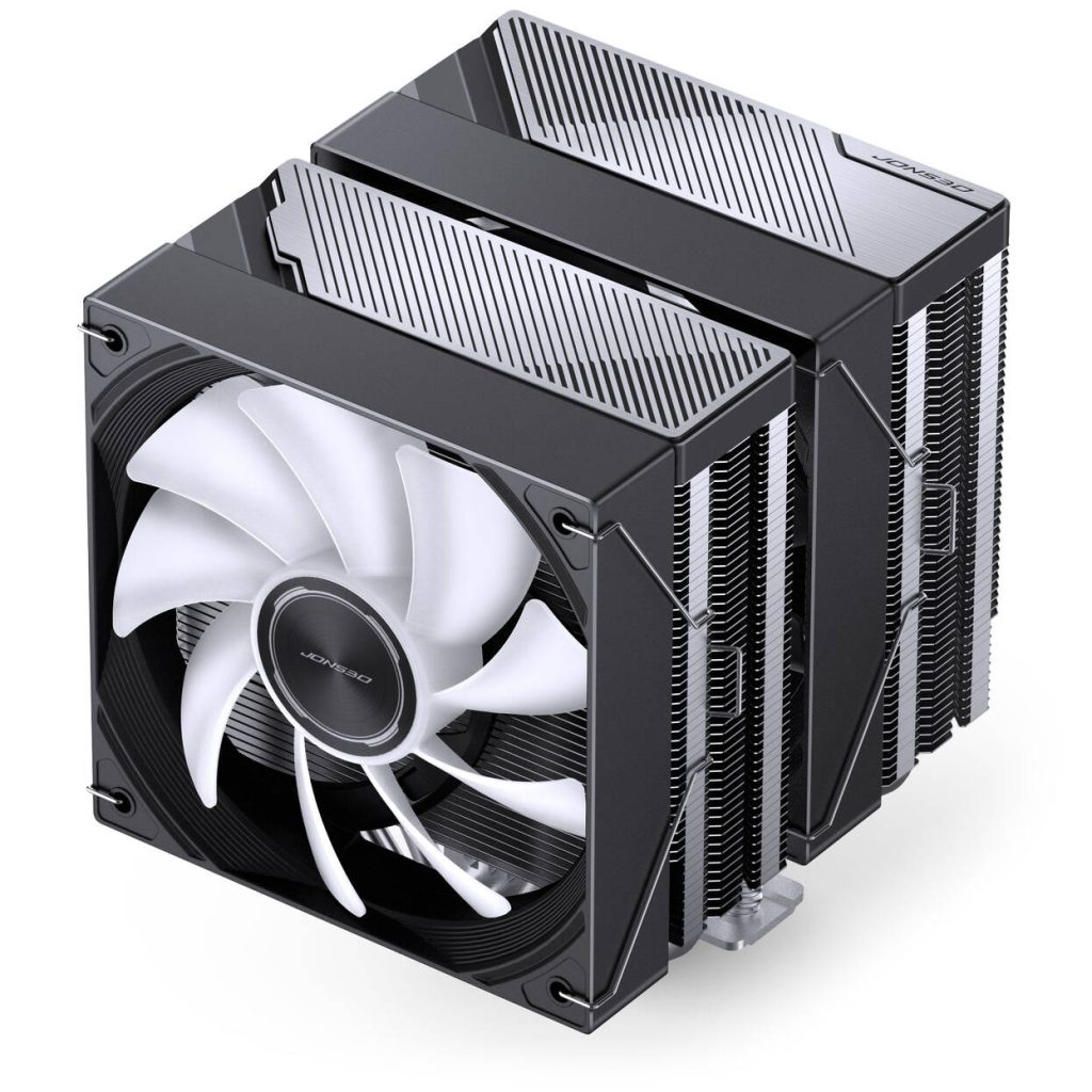 Jonsbo CA80 CPU Cooler, Dual-Tower, 2 x 120mm, PWM, RGB - black
