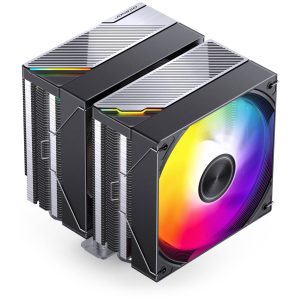 Jonsbo CA80 CPU Cooler, Dual-Tower, 2 x 120mm, PWM, RGB - black