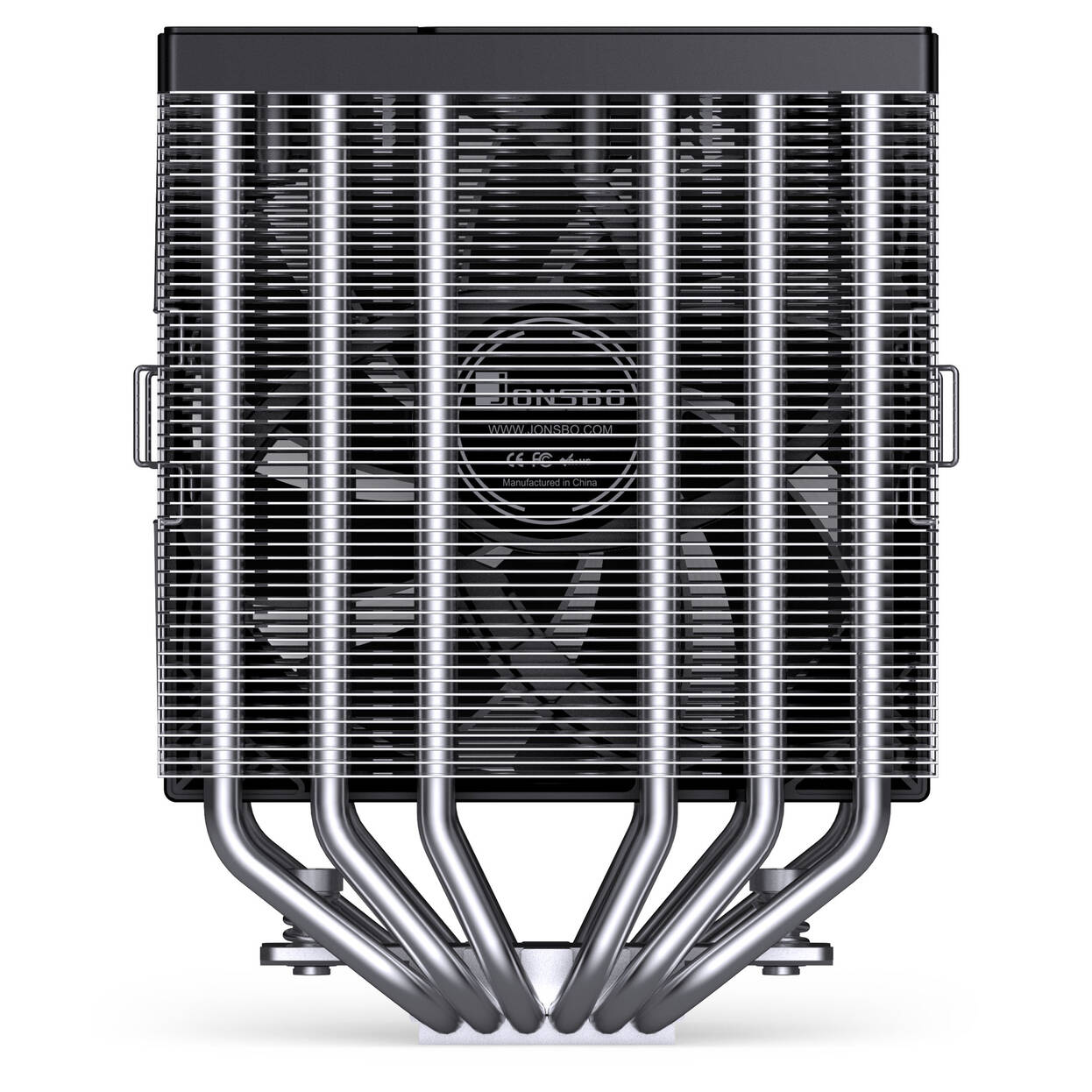 Jonsbo CA80 CPU Cooler, Dual-Tower, 2 x 120mm, PWM, RGB - black