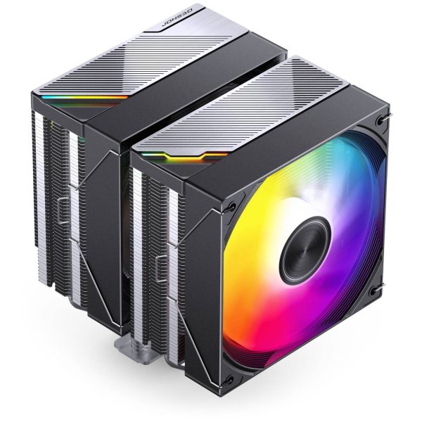 Jonsbo CA80 CPU Cooler, Dual-Tower, 2 x 120mm, PWM, RGB – black