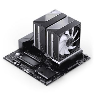Jonsbo CA80 CPU Cooler, Dual-Tower, 2 x 120mm, PWM, RGB - black