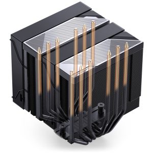 Jonsbo CA90 CPU Cooler, Dual-Tower, 1 x 130mm / 1 x 120mm, PWM, ARGB - black