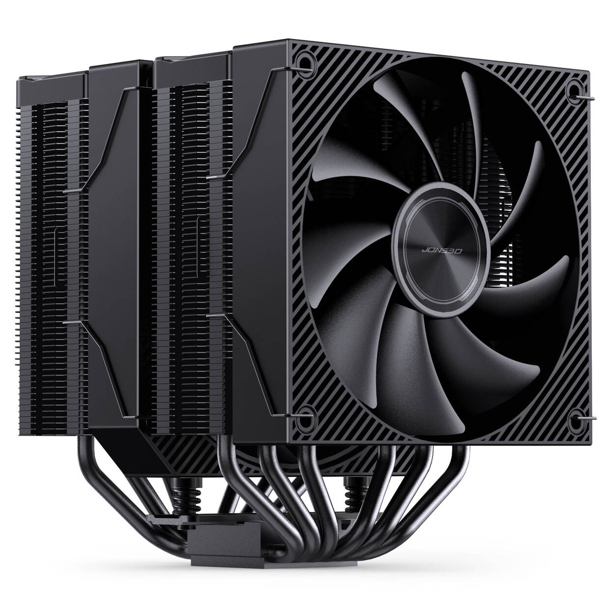 Jonsbo CA90 CPU Cooler, Dual-Tower, 1 x 130mm / 1 x 120mm, PWM, ARGB - black