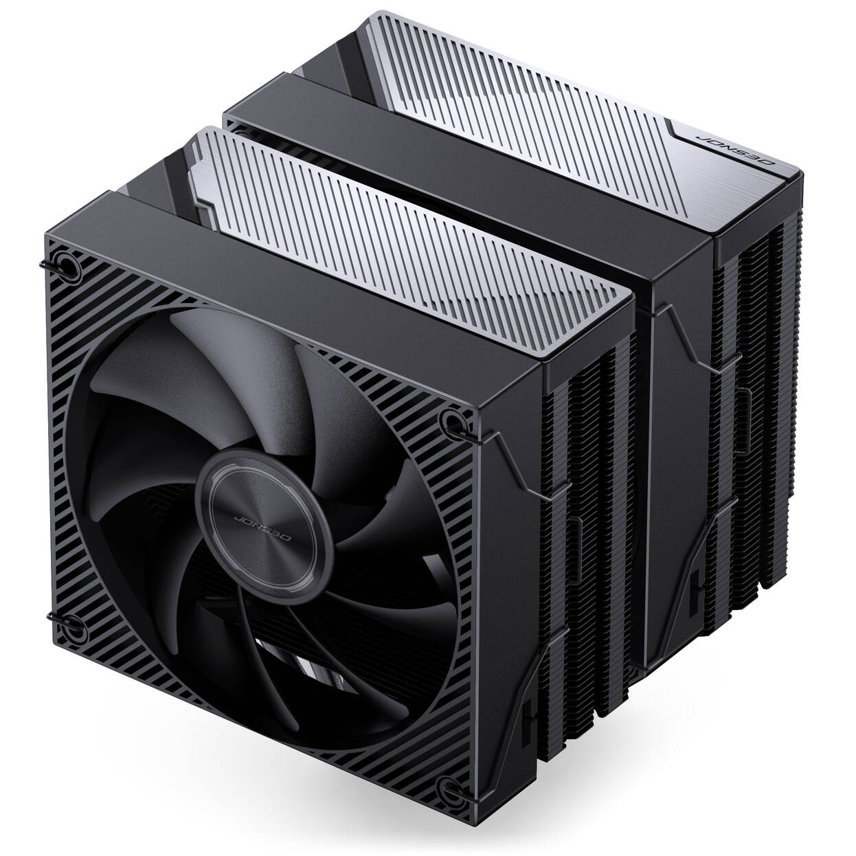 Jonsbo CA90 CPU Cooler, Dual-Tower, 1 x 130mm / 1 x 120mm, PWM, ARGB - black