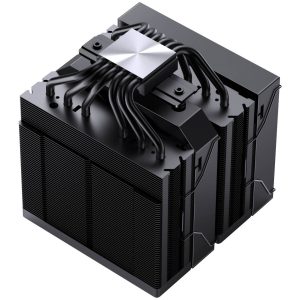 Jonsbo CA90 CPU Cooler, Dual-Tower, 1 x 130mm / 1 x 120mm, PWM, ARGB - black
