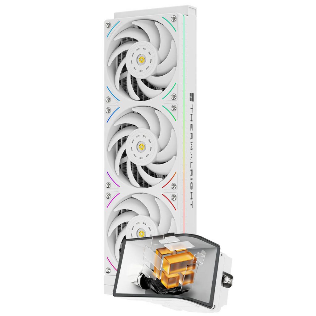 Thermalright Wonder Vision 360 UB ARGB AiO Water Cooling, ARGB, 6.67” OLED Display – 360mm, White