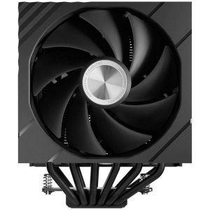 TRYX TURRIS T620 CPU Air Cooler, Dual-Tower, with 5-Inch Display - 120mm, Black
