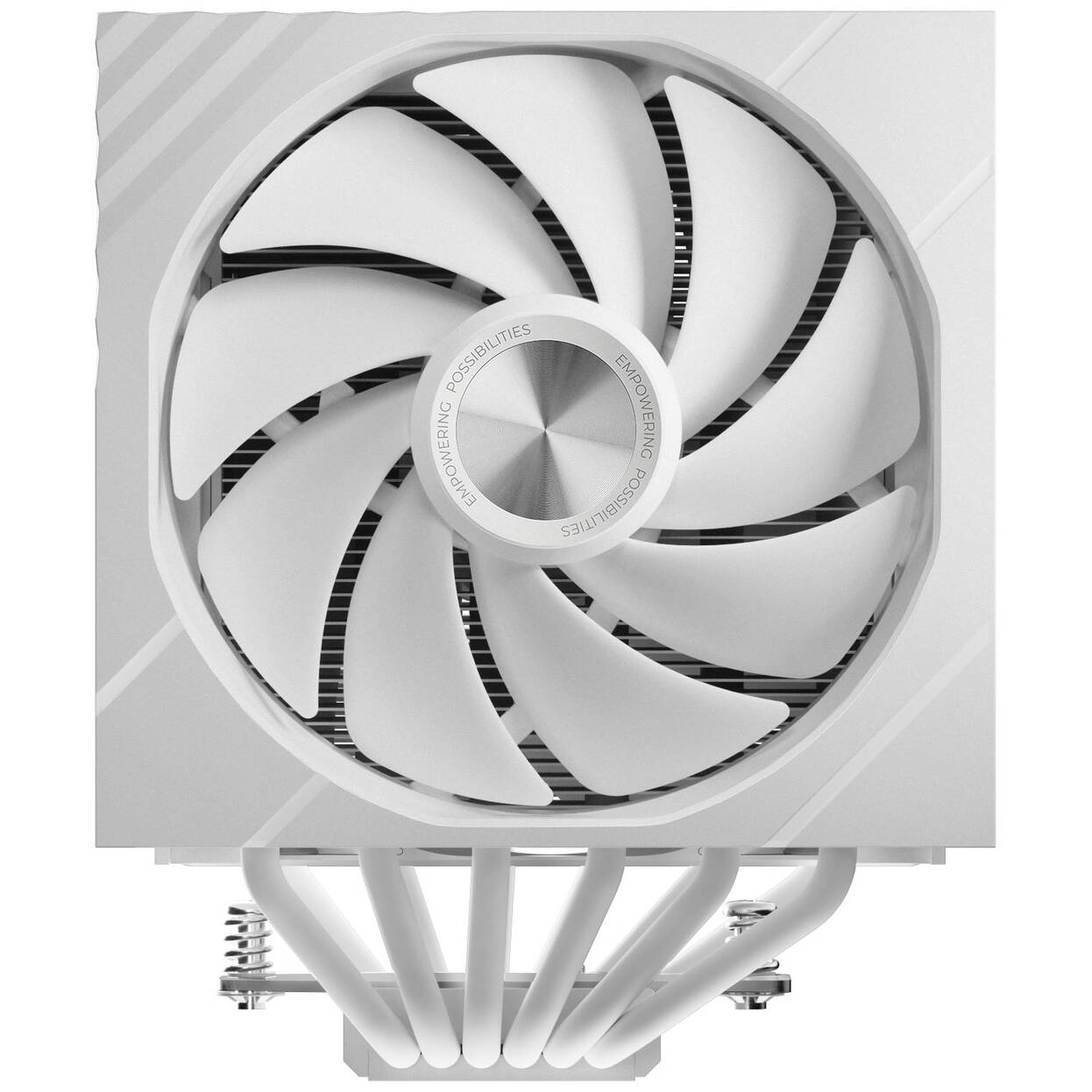 TRYX TURRIS T620 CPU Air Cooler, Dual-Tower, with 5-Inch Display - 120mm, White