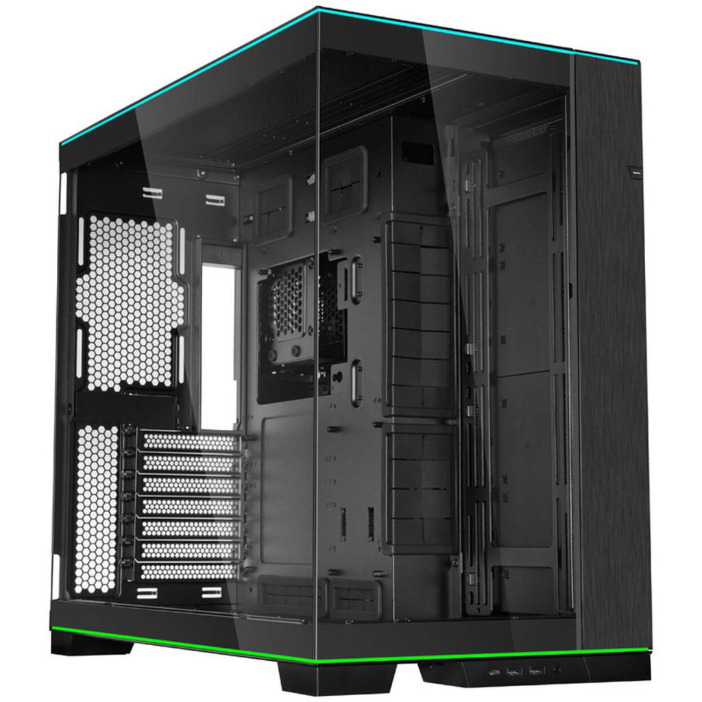 Lian Li O11D EVO RGB, Tempered Glass +UNI FAN SL Wireless aRGB Fans, 3-pack - Black