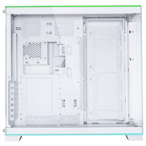 Lian Li O11D EVO RGB, Tempered Glass +UNI FAN SL Wireless aRGB Fans, 3-pack - White