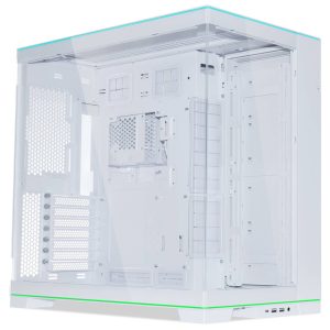 Lian Li O11D EVO RGB, Tempered Glass +UNI FAN SL Wireless aRGB Fans, 3-pack - White
