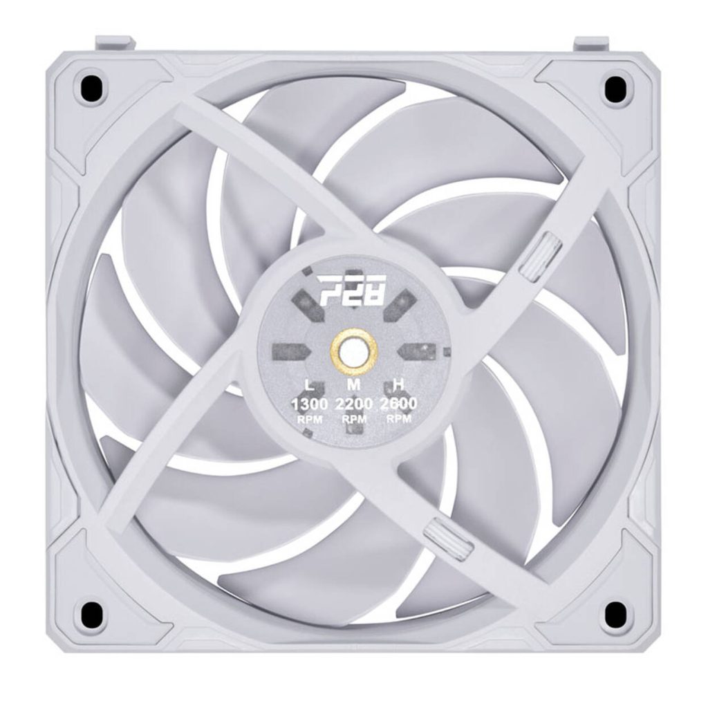Lian Li UNI FAN P28 fans, pack of 3 - 120mm, White + 6x side ARGB stripes