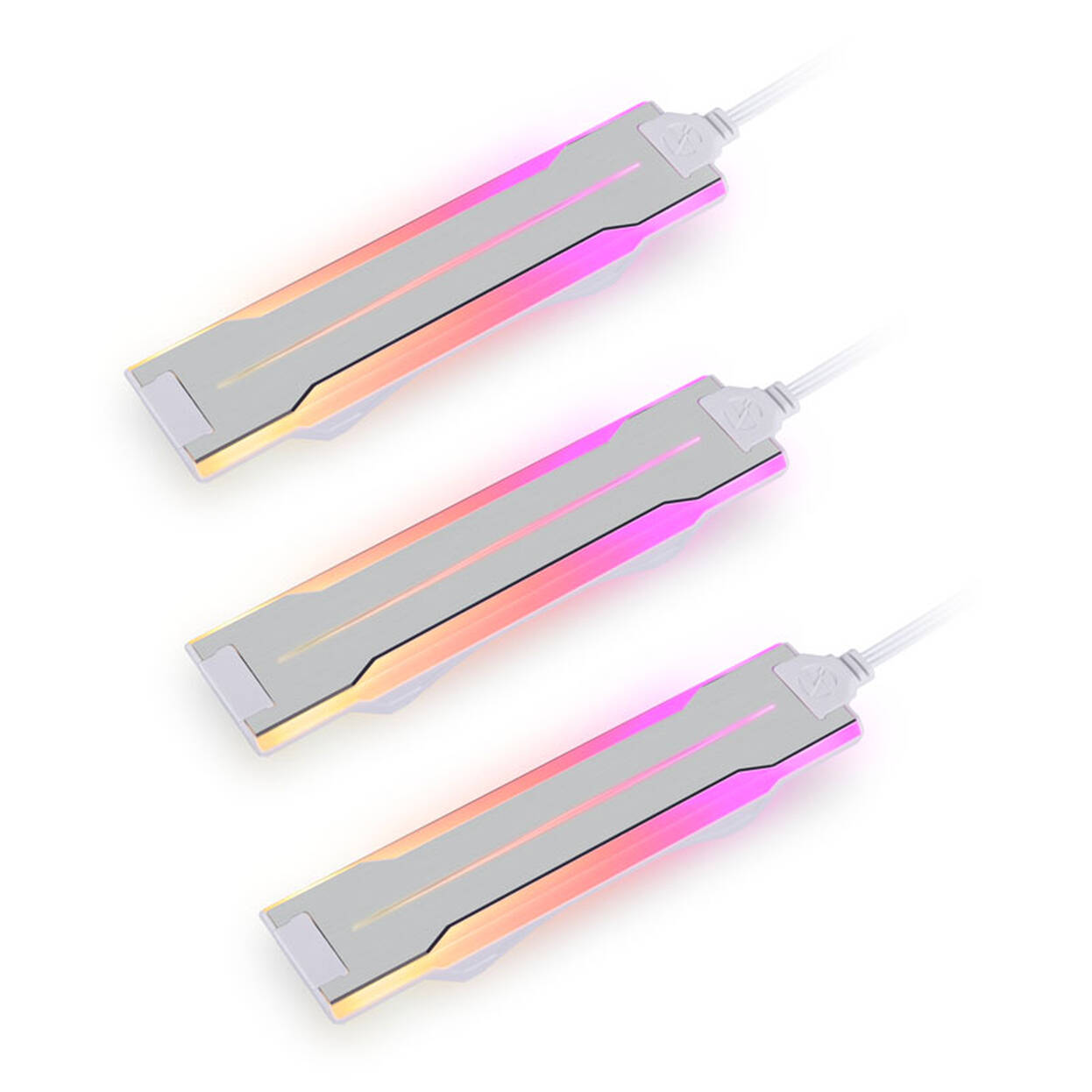 Lian Li UNI FAN P28 fans, pack of 3 - 120mm, White + 6x side ARGB stripes