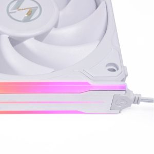 Lian Li UNI FAN P28 fans, pack of 3 - 120mm, White + 6x side ARGB stripes