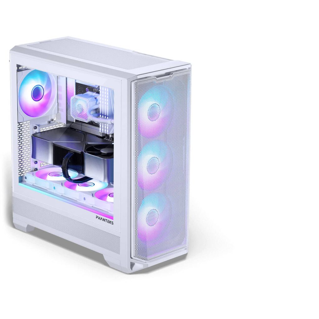 Phanteks Eclipse G400A PC Case + Glacier M25 Gen2 AiO Water Cooling - White