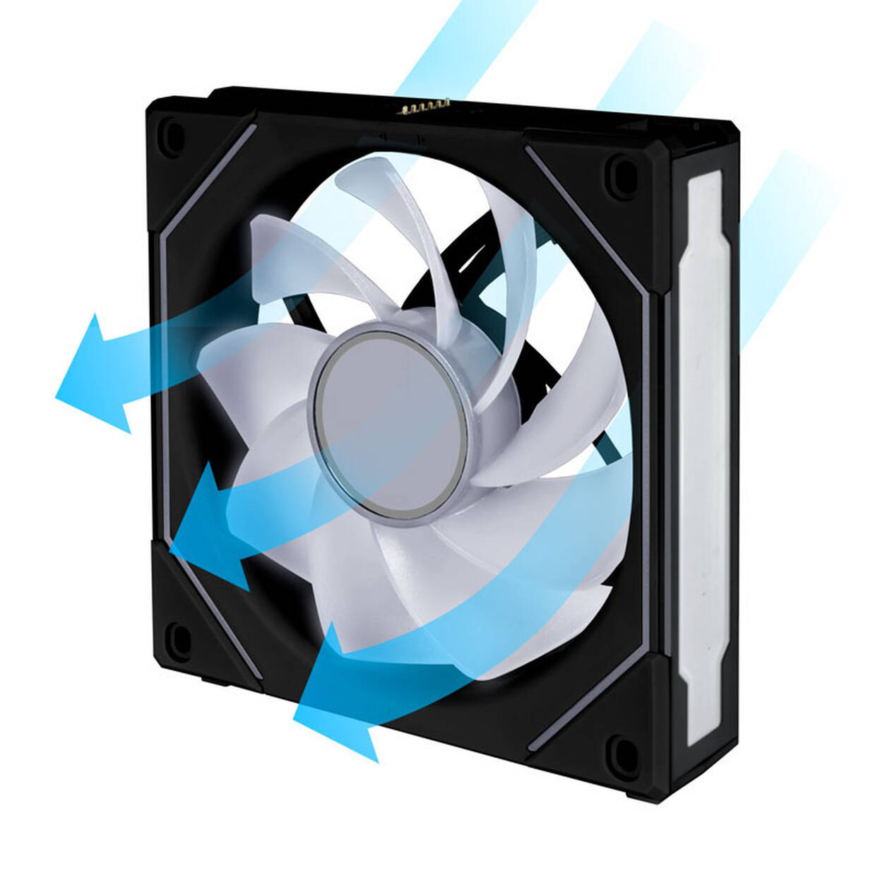 Lian Li UNI FAN SL-INF 120 ARGB Reverse Blade Fan, 3-pack including controller + 1x UNI FAN SL-INF 120 PWM Fan - Black