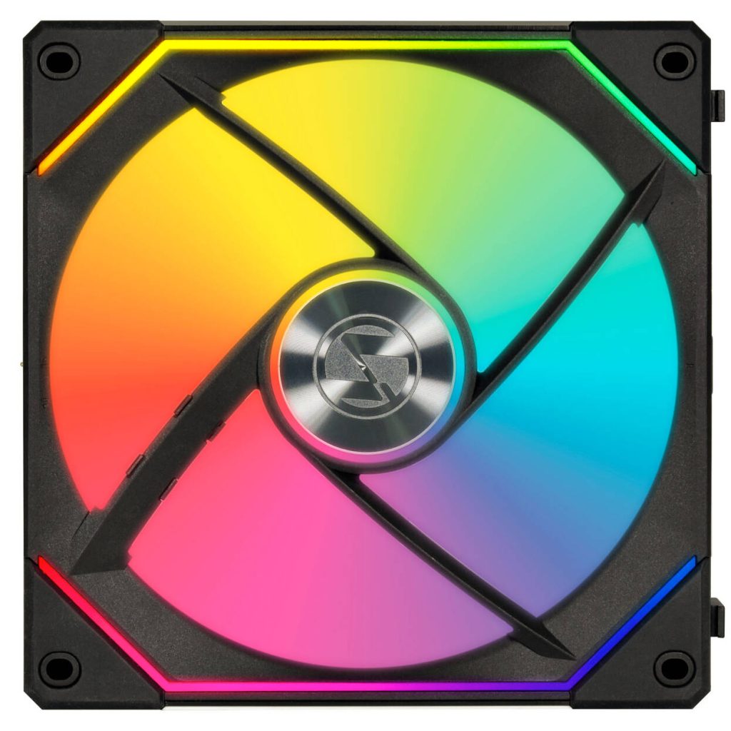 Lian Li UNI FAN SL-INF 140 ARGB Reverse Blade PWM Fan, 3-Pack Single Fans (Without Controller) - 140mm, Black